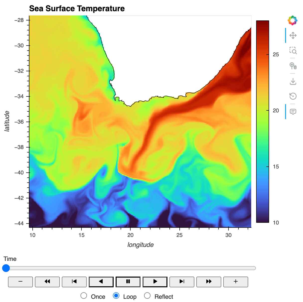 2D Geoview Map - SST Scalar